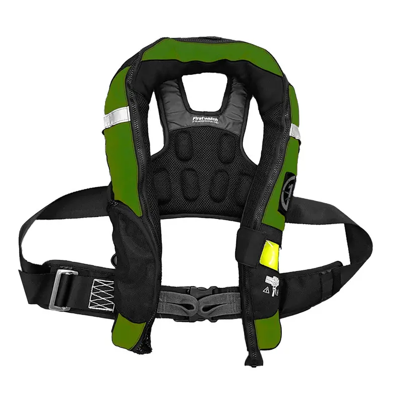 First Watch FW-40PRO Ergonomic Auto-Inflating PFD – Green
