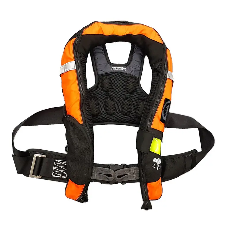 First Watch FW-40PROHA Harness-Enabled Auto-Inflating PFD – Hi-Vis Orange/Black
