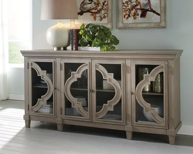 Fossil Ridge Wall-Mounted Accent Cabinet – Slim Storage and Display Unit