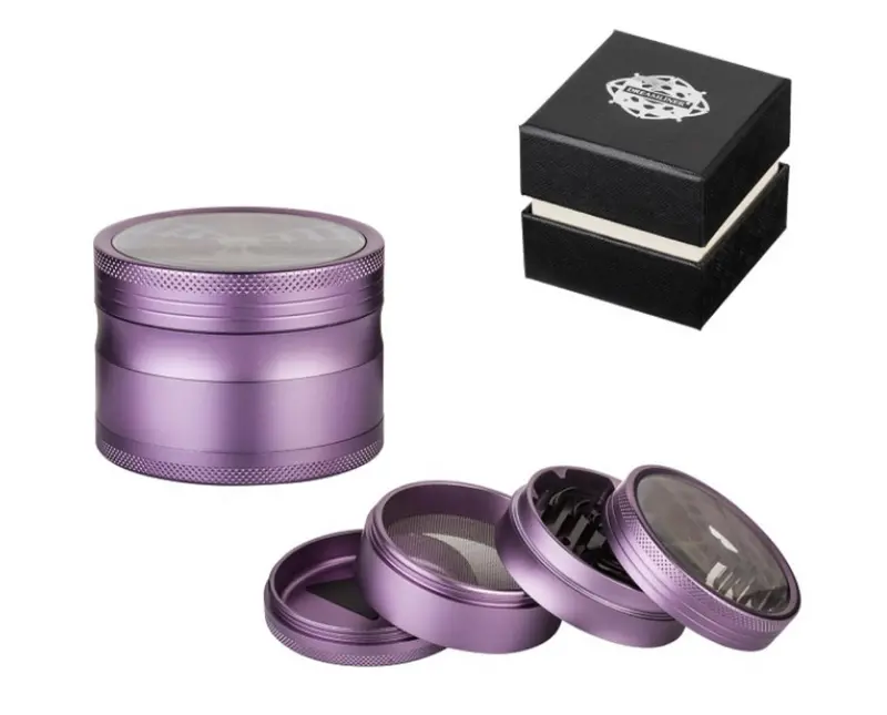 Four-Piece Purple Grinder – 63mm Diameter