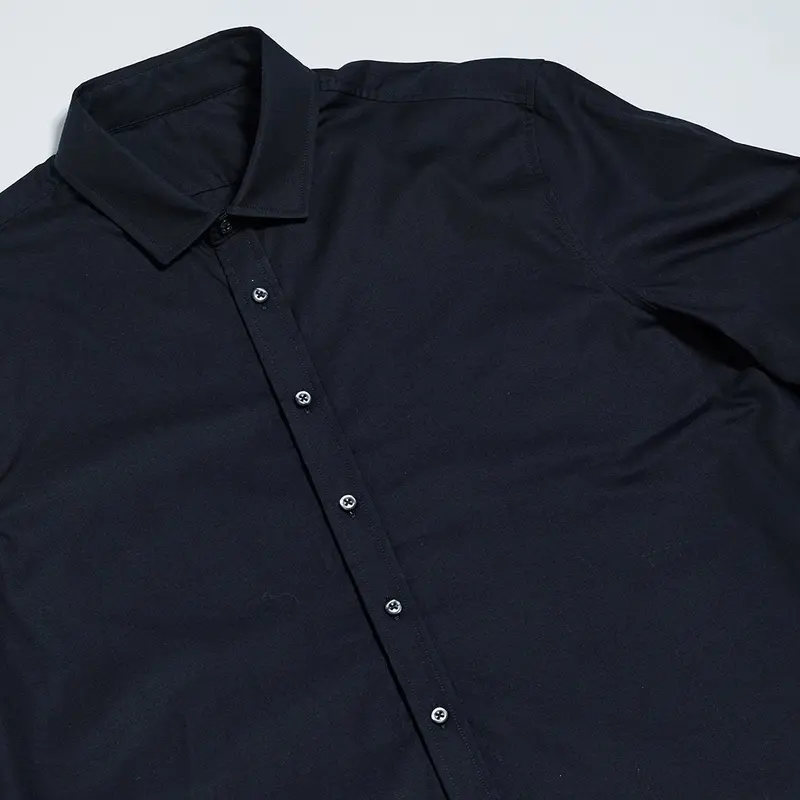 Frankie Black Traditional Fit Dress Shirt