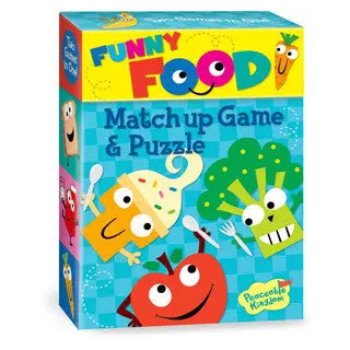 Funny Foods Memory Matching Game and Puzzle