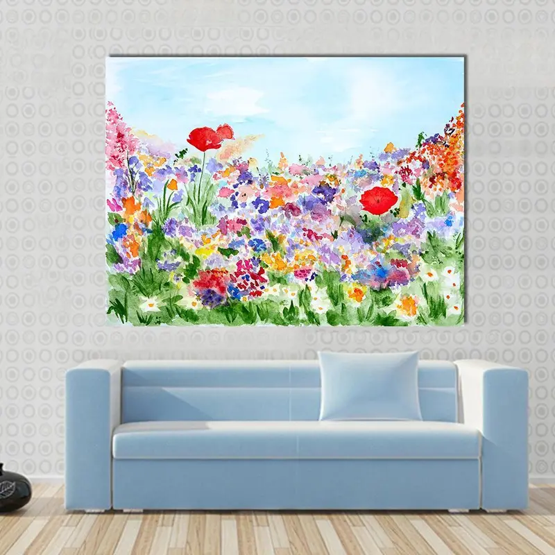 Garden Blooms in Summer Canvas Wall Art