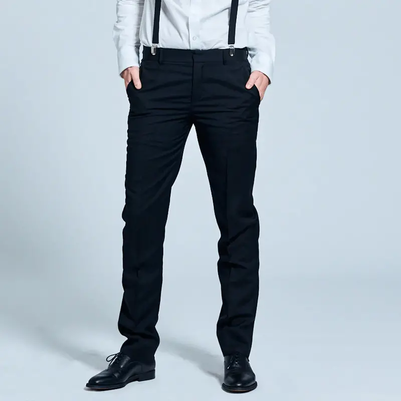 Georgie Black Wool Dress Pants