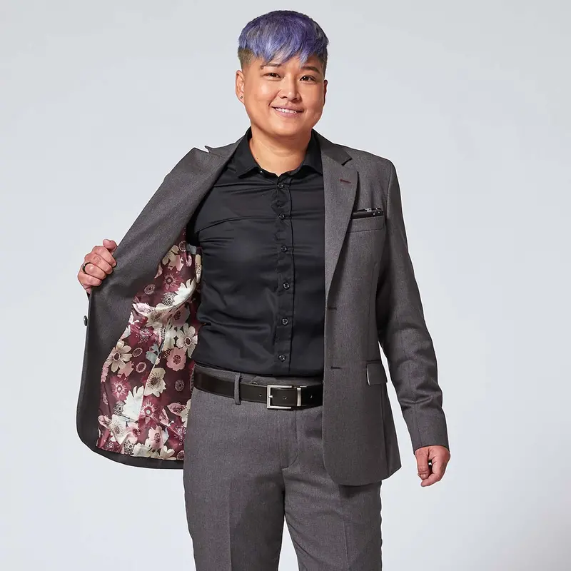 Georgie Charcoal Suit Jacket