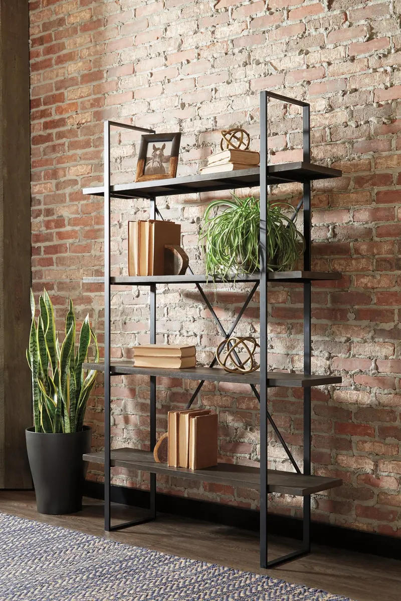 Gilesgrove Open-Style Wooden Bookcase with Shelves