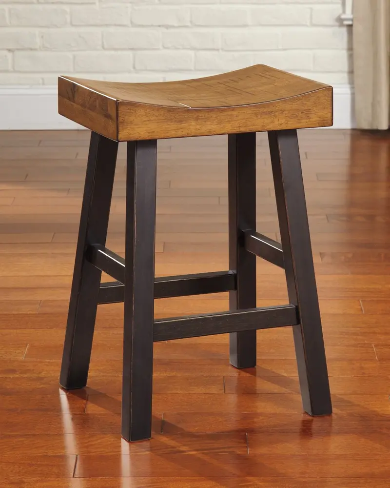 Glosco Adjustable Counter Height Bar Stool with Back Support