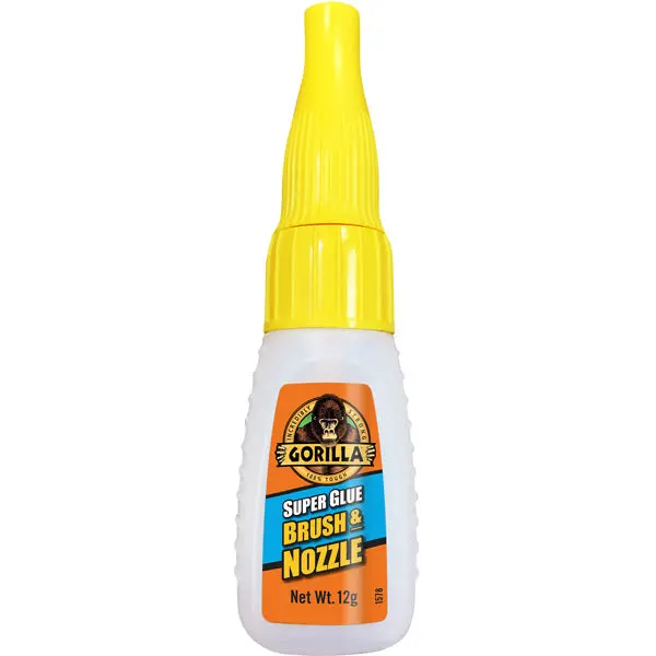 Gorilla Super Glue with Dual Applicator Brush & Precision Nozzle