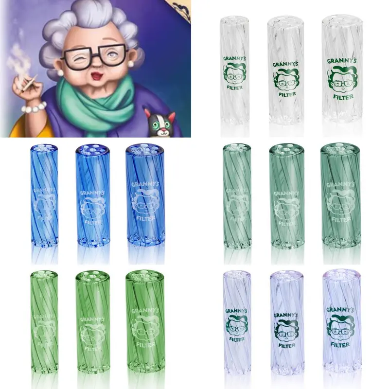 Grannys Glas Vortex Filter Tips (3-Pack, 8/10/12mm, 30mm Length)