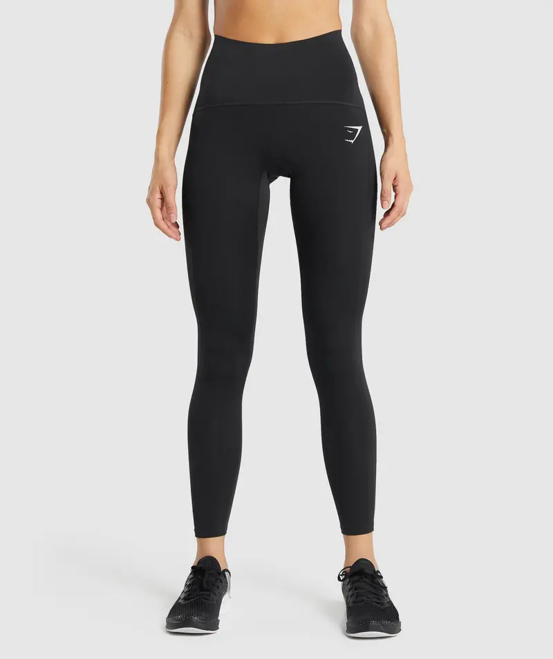 GS Power Support High-Waisted Leggings – Black