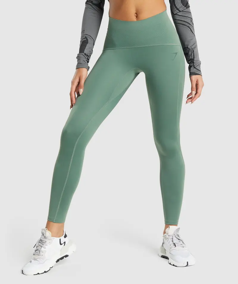 GS Power Support High-Waisted Leggings – Emerald Green