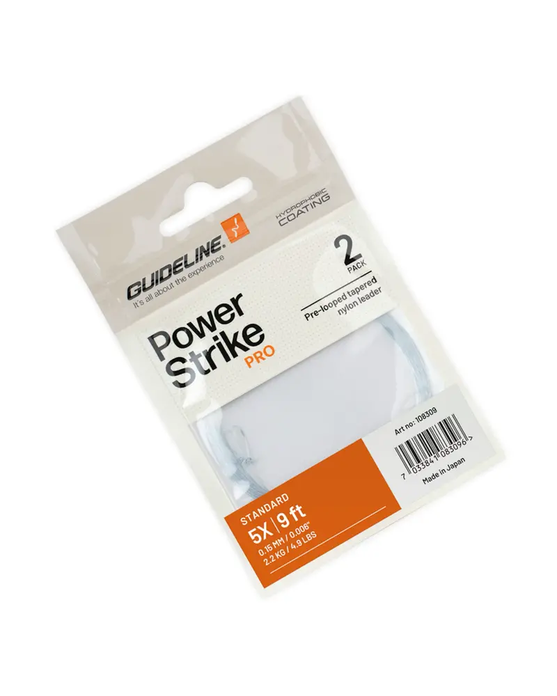 Guideline Standard Tapered Leaders – 9ft, 2-Pack