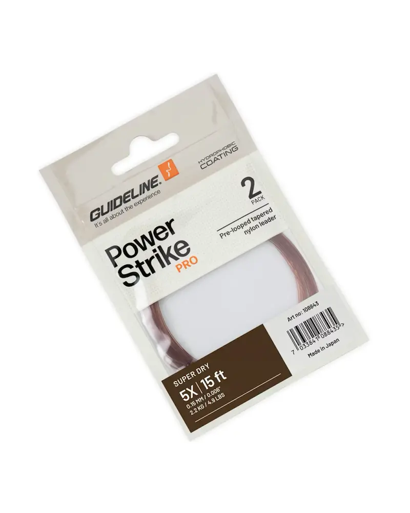 Guideline Super Dry Leaders – 15ft, 2-Pack