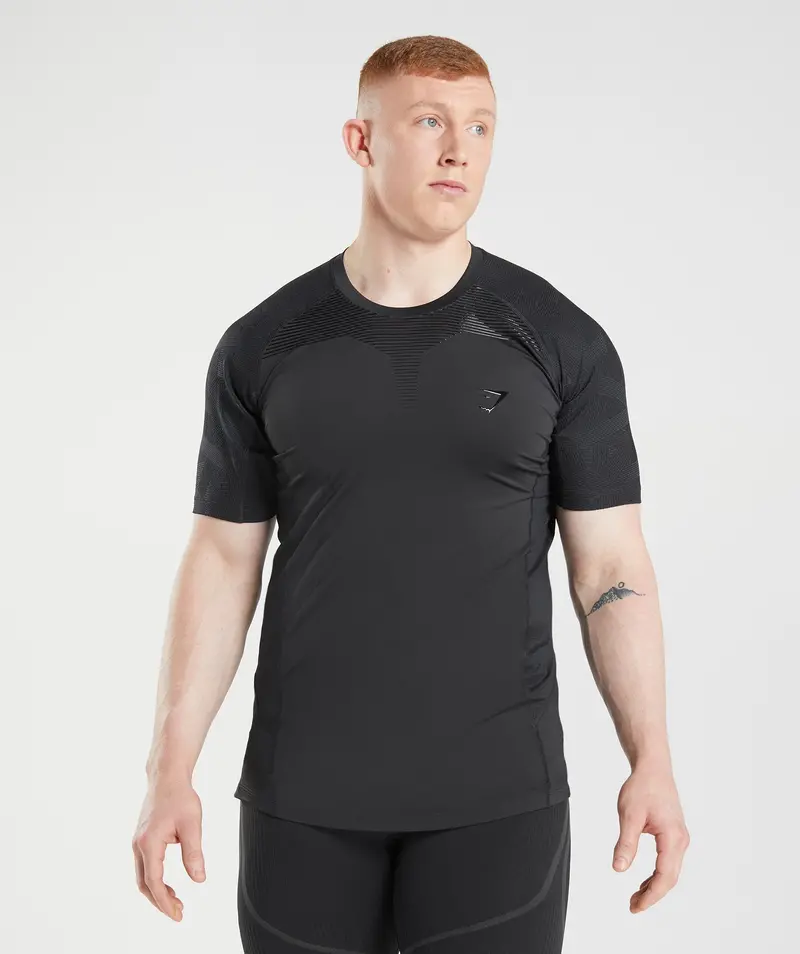 Gymshark 315 Classic Fit Cotton T-Shirt – Black