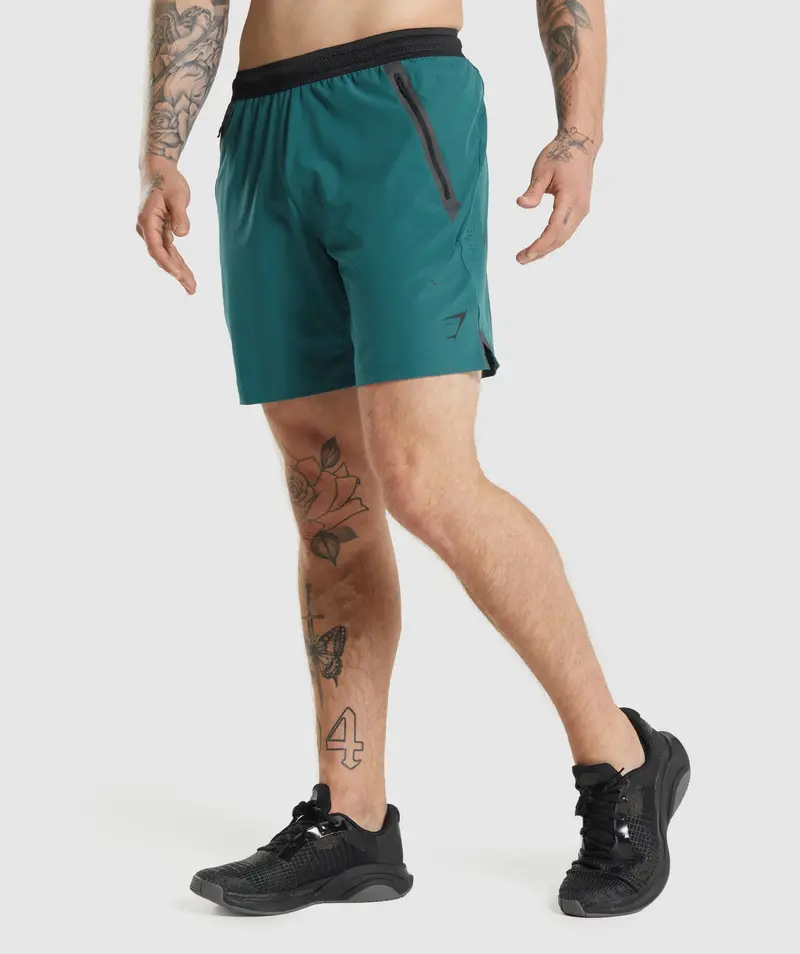Gymshark Apex 7-Inch Performance Shorts in Teal