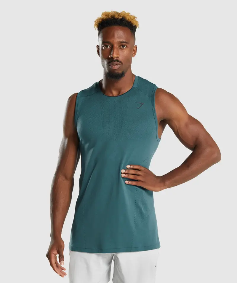 Gymshark Apex Performance Tank Top in Teal