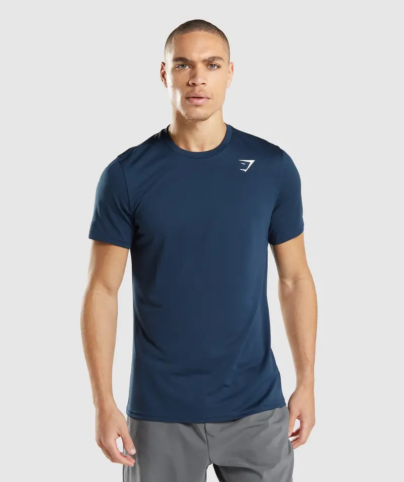 Gymshark Arrival Crew Neck T-Shirt in Navy