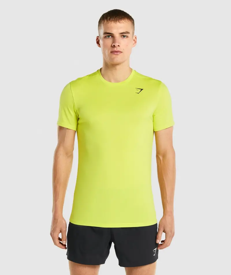 Gymshark Arrival Crew Neck T-Shirt in Yellow