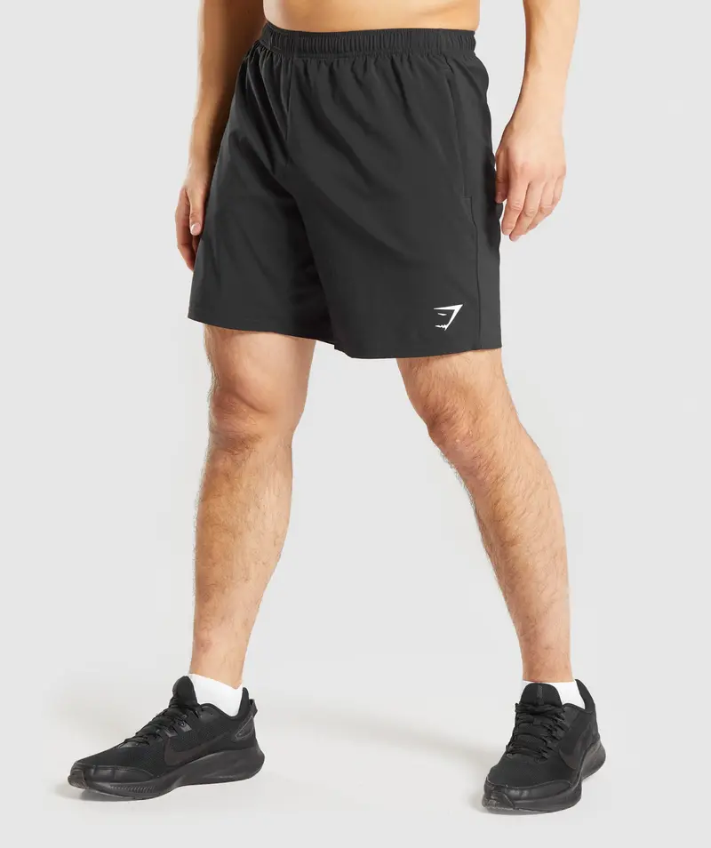 Gymshark Arrival Zip-Pocket Training Shorts in Black
