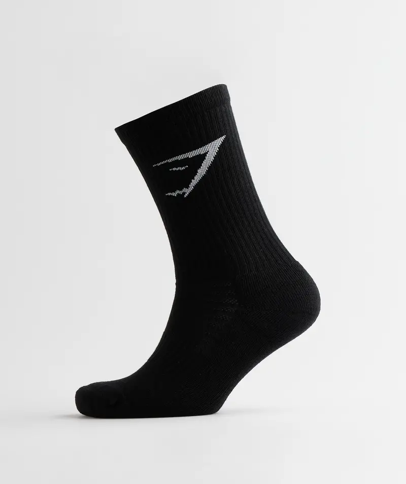 Gymshark Black Crew Socks (3-Pack)
