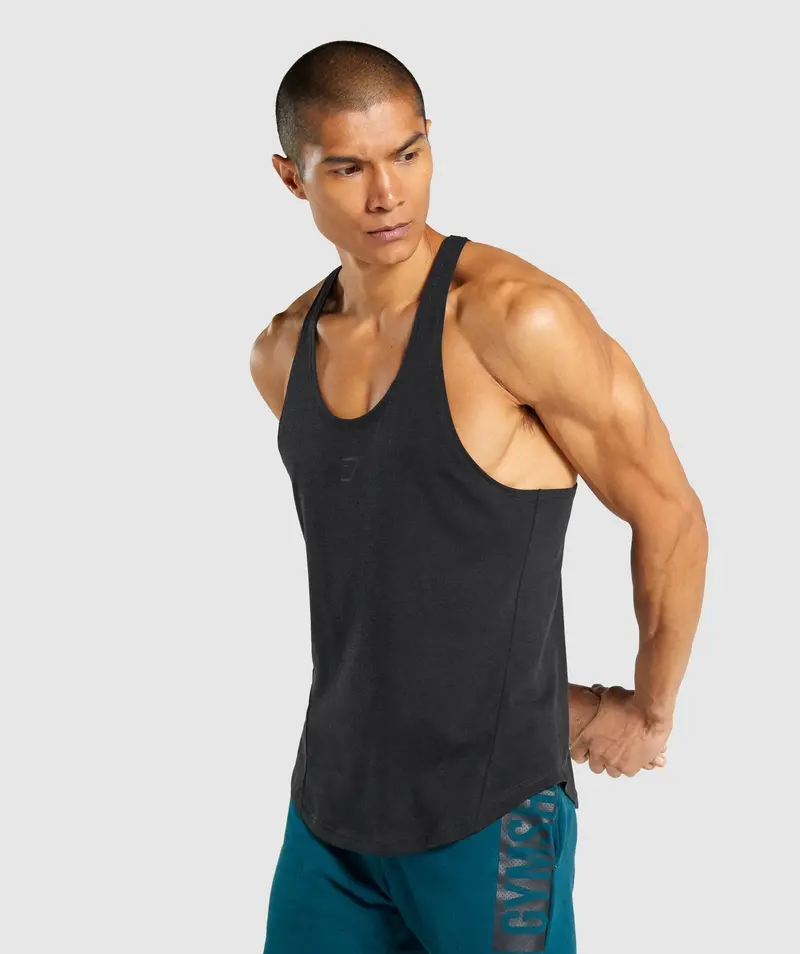 Gymshark Bold Stringer in Black