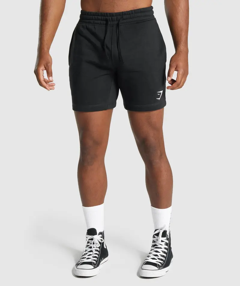 Gymshark Crest Athletic Shorts in Black