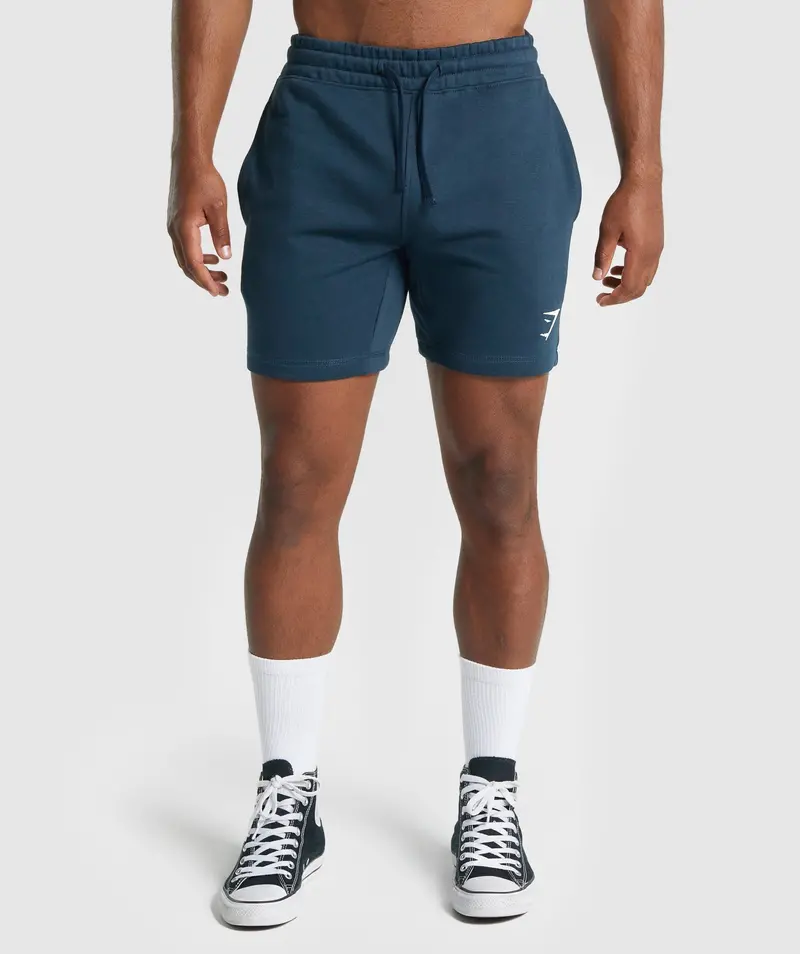 Gymshark Crest Athletic Shorts in Navy