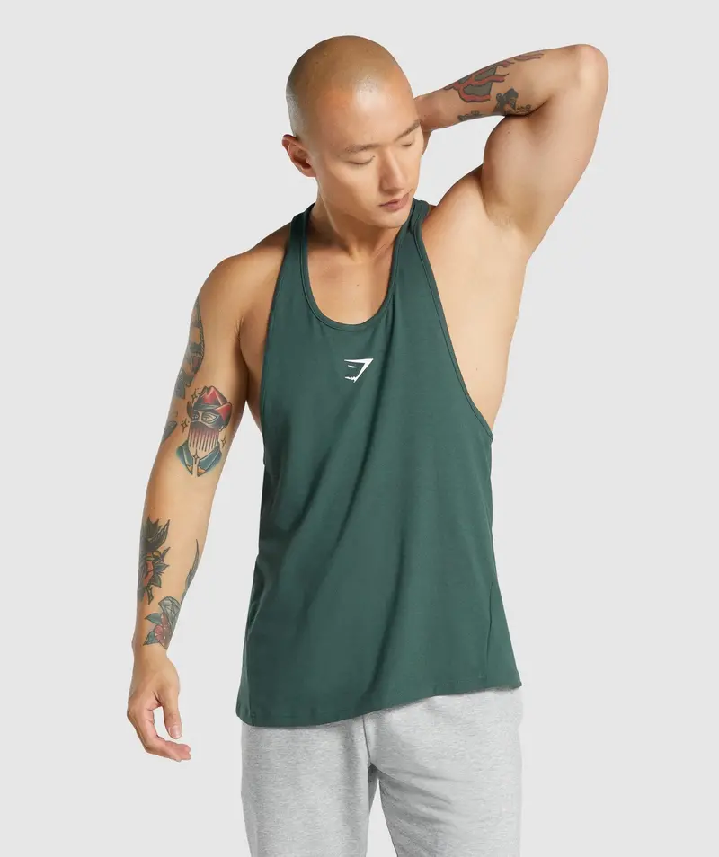Gymshark Critical 2.0 Stringer Tank in Olive Green