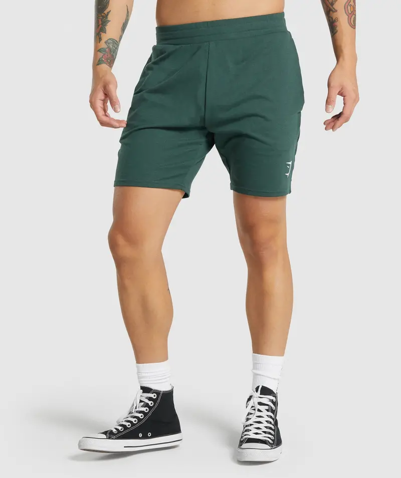 Gymshark Essential 7″ Workout Shorts in Forest Green