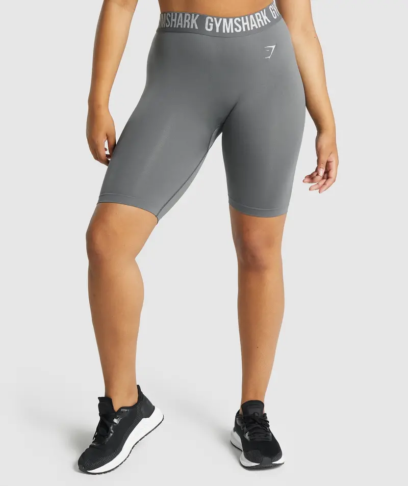 Gymshark Fit Seamless Cycling Shorts in Charcoal Grey