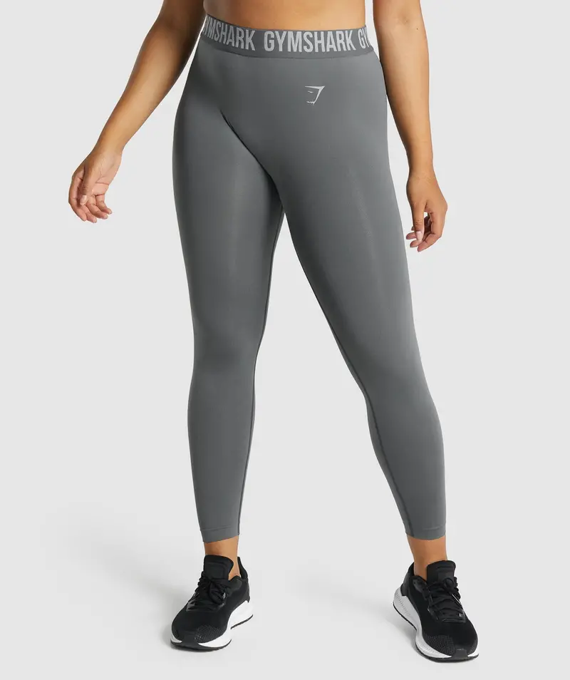 Gymshark Fit Seamless High-Waisted Leggings in Soft Charcoal