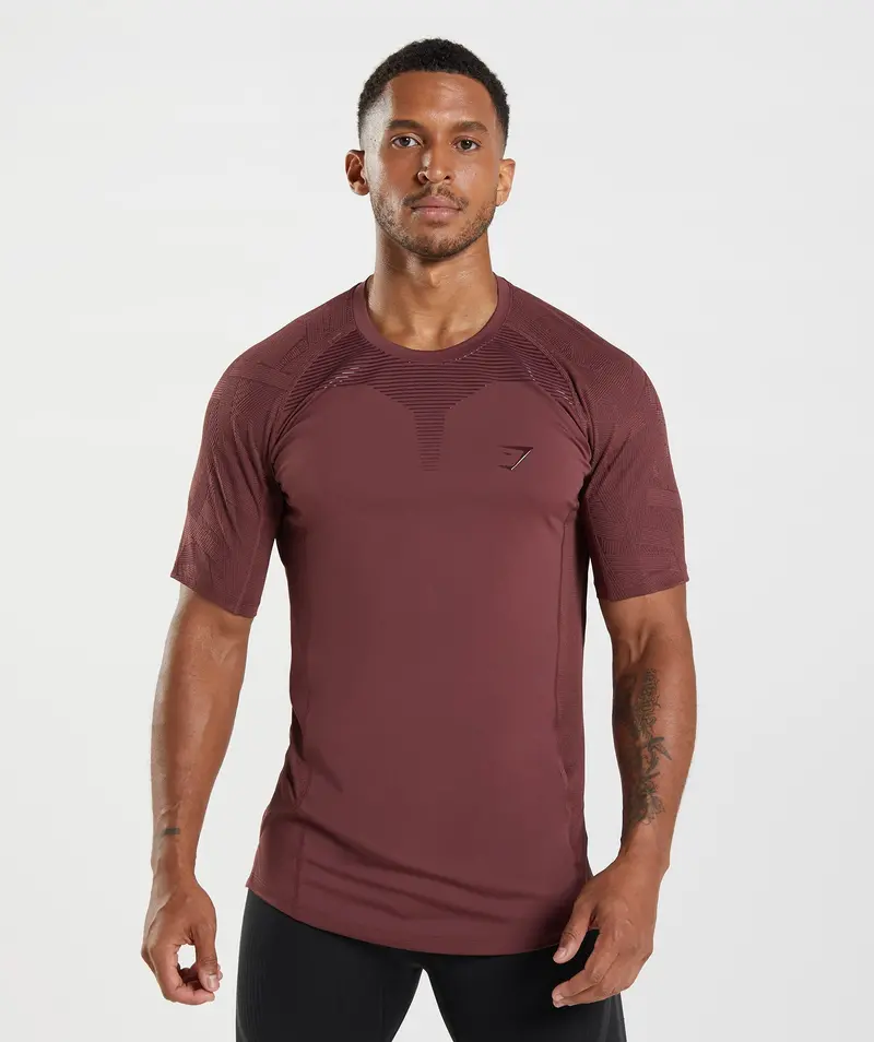 Gymshark Form Performance T-Shirt – Warm Cherry Brown