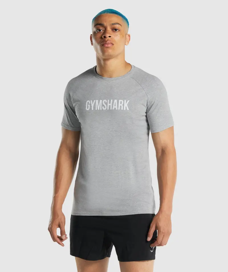 Gymshark Light Grey Marl Apollo T-Shirt