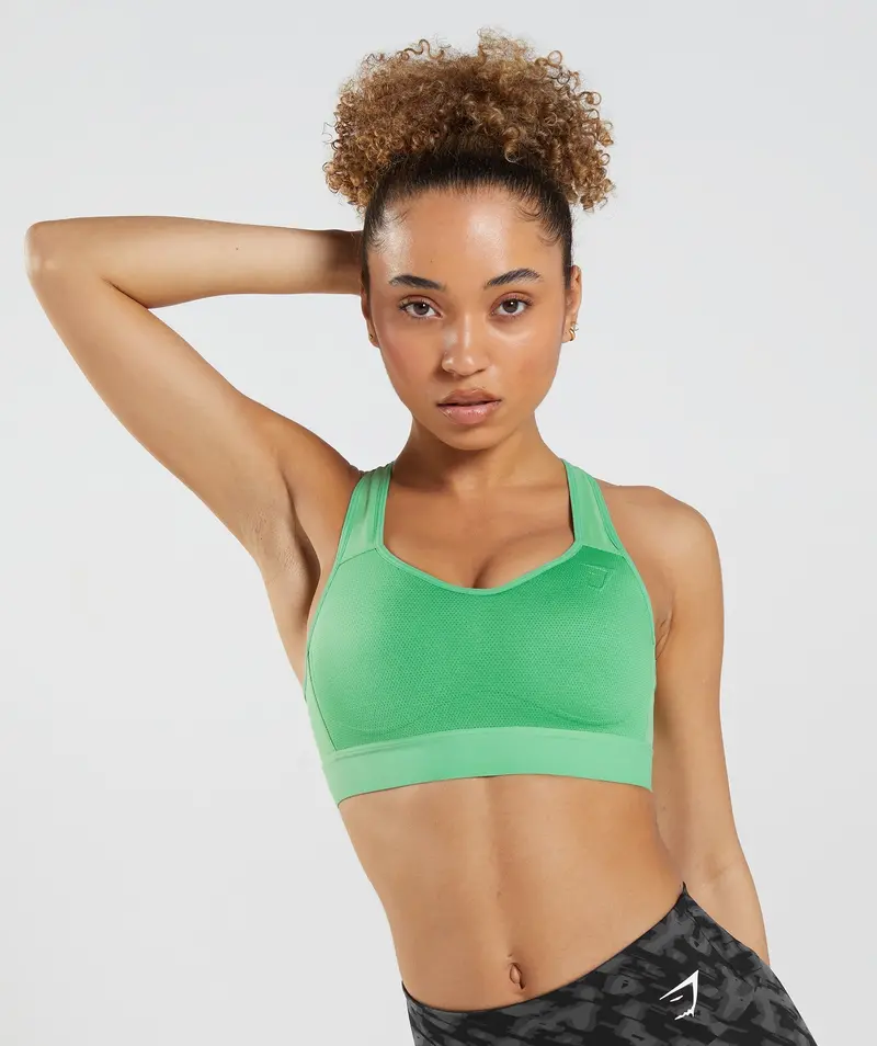 Gymshark Lightweight High-Support Sports Bra in Apple Green