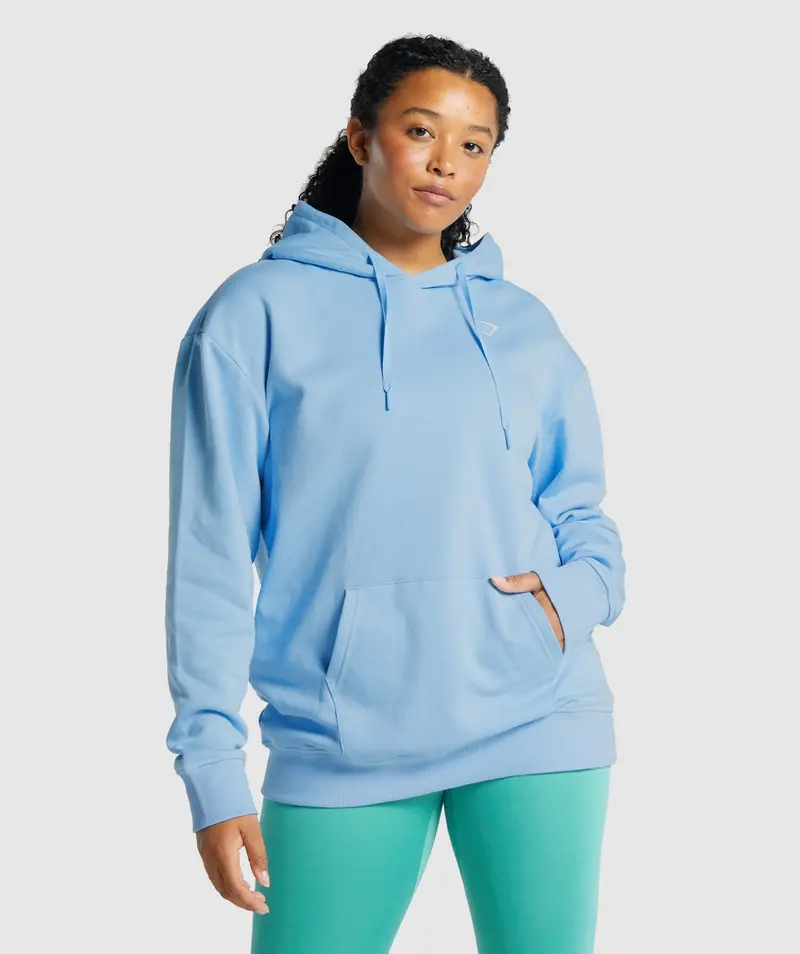Gymshark Oversized Training Hoodie in Light Blue