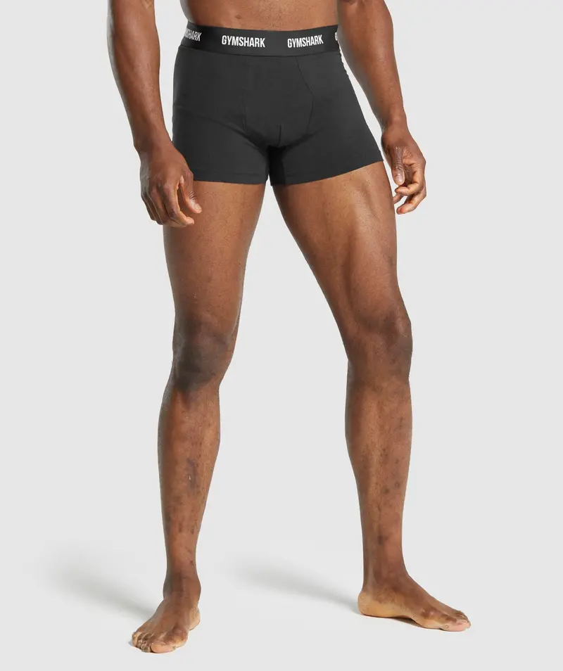 Gymshark Performance Boxer Briefs (2-Pack) in Black