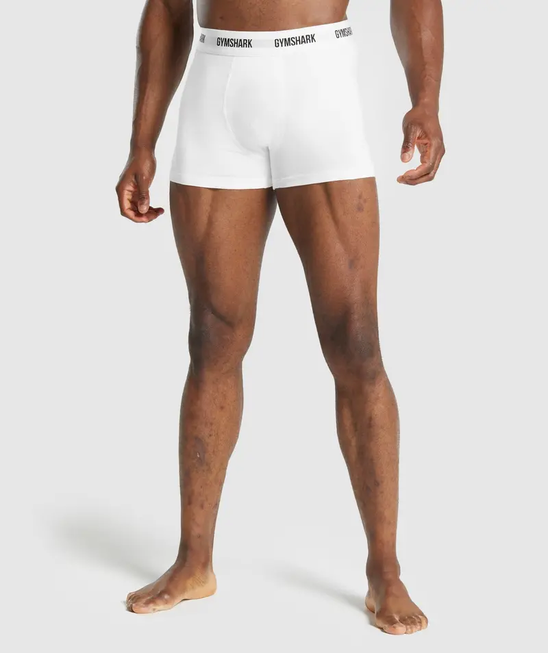 Gymshark Performance Boxer Briefs (2-Pack) in White