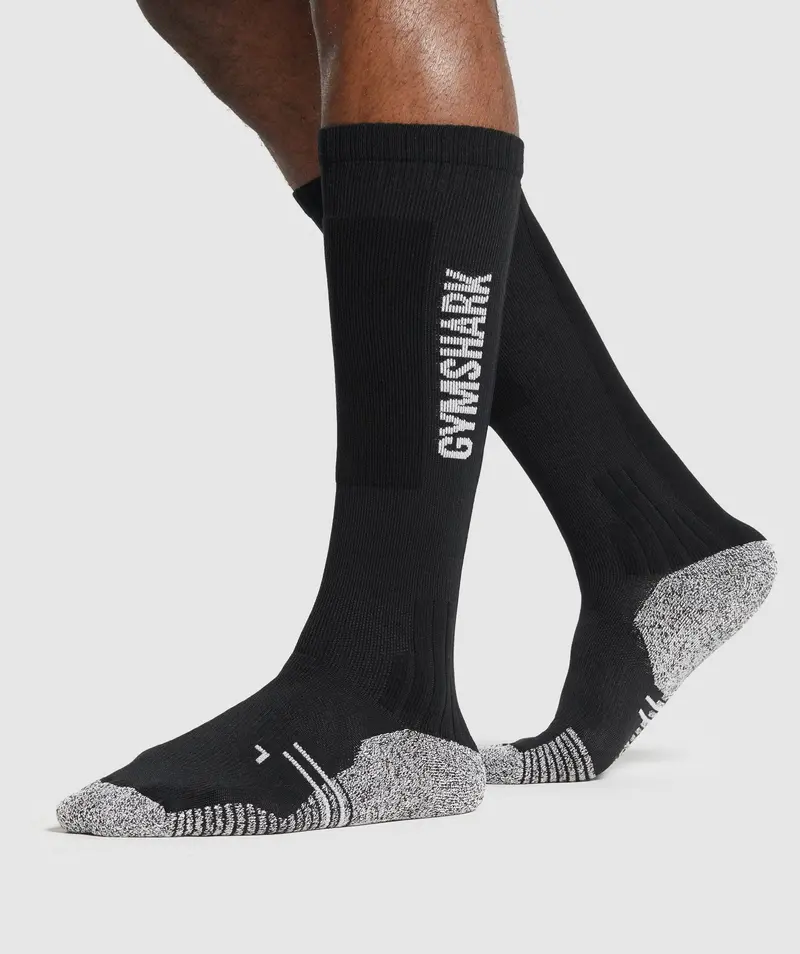 Gymshark Performance Weightlifting Socks in True Black