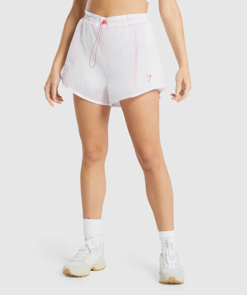 Gymshark Pulse 2-in-1 Running Shorts – White