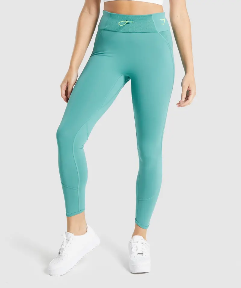 Gymshark Pulse High-Waisted Leggings – Teal
