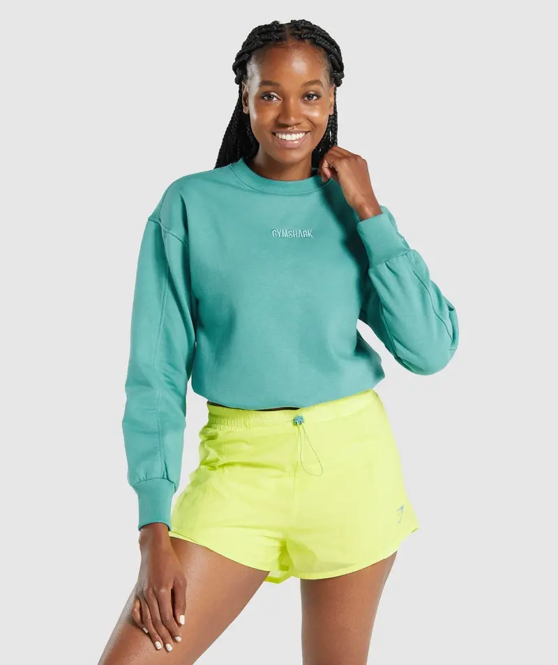 Gymshark Pulse Pullover Hoodie in Coastal Teal