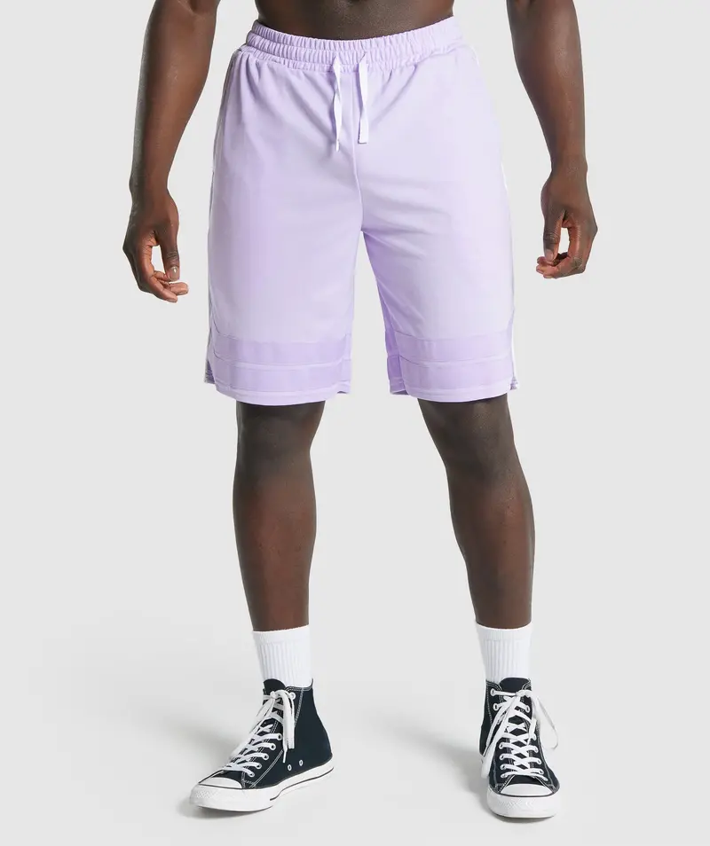 Gymshark Recess Basketball Shorts in Light Purple