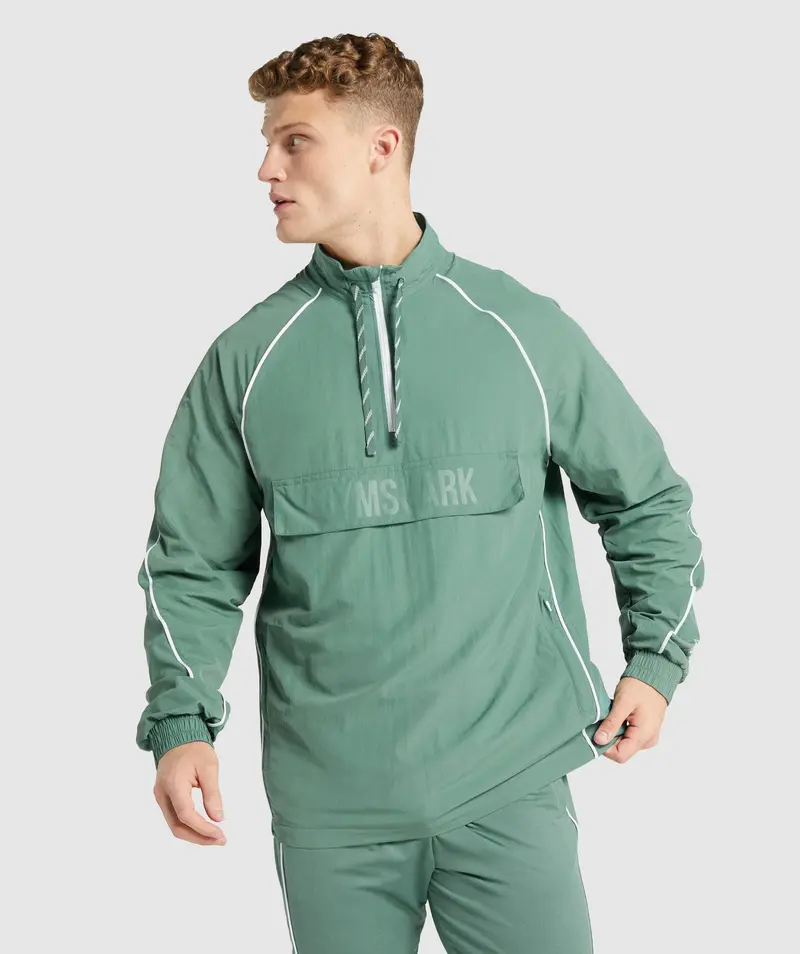 Gymshark Recess Lightweight Packable Jacket in Emerald Green