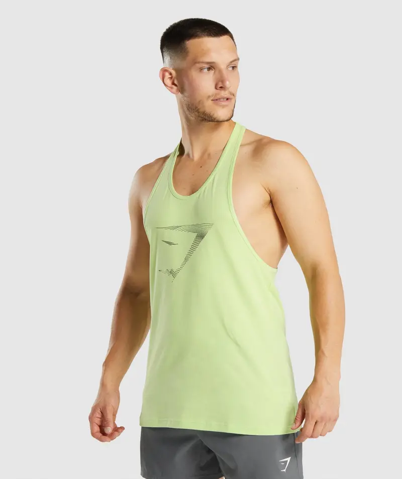 Gymshark Sharkhead Infill Sleeveless Top in Fresh Lime