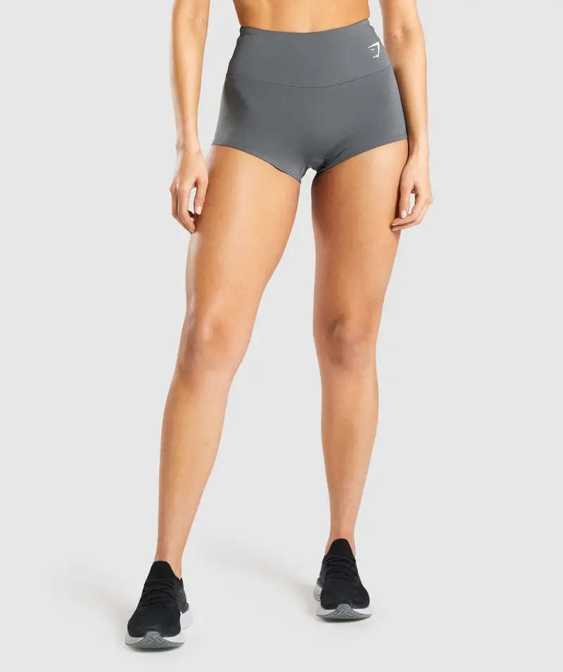 Gymshark Short-Length Training Shorts in Charcoal