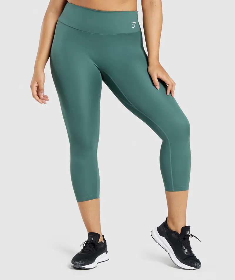 Gymshark Training 7/8 Leggings – Deep Dark Green