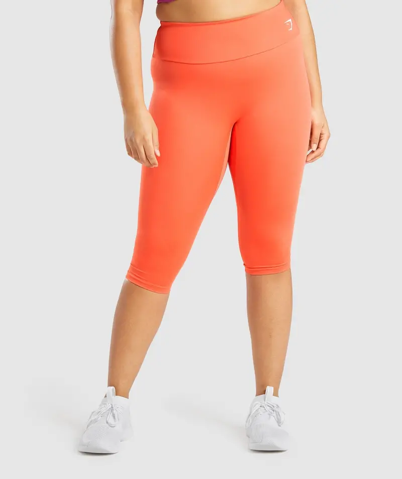 Gymshark Training Cropped Leggings – Orange