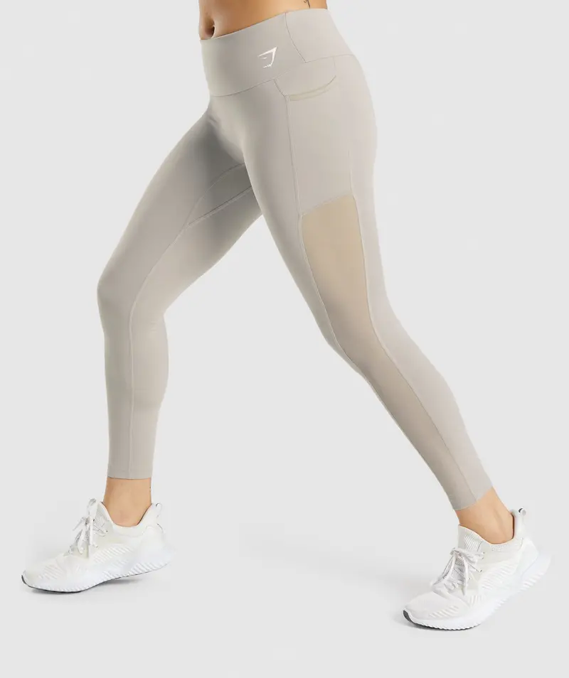 Gymshark Training Mesh Pocket Leggings – Modern Grey