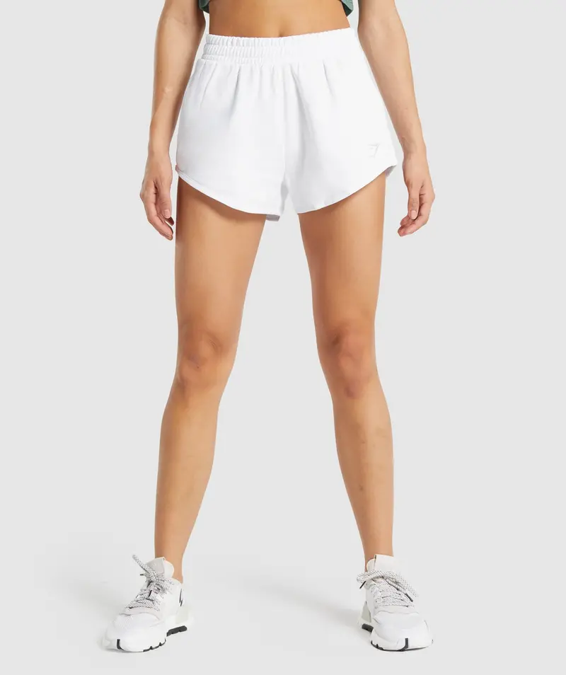 Gymshark Training Sweat Shorts in Crisp White