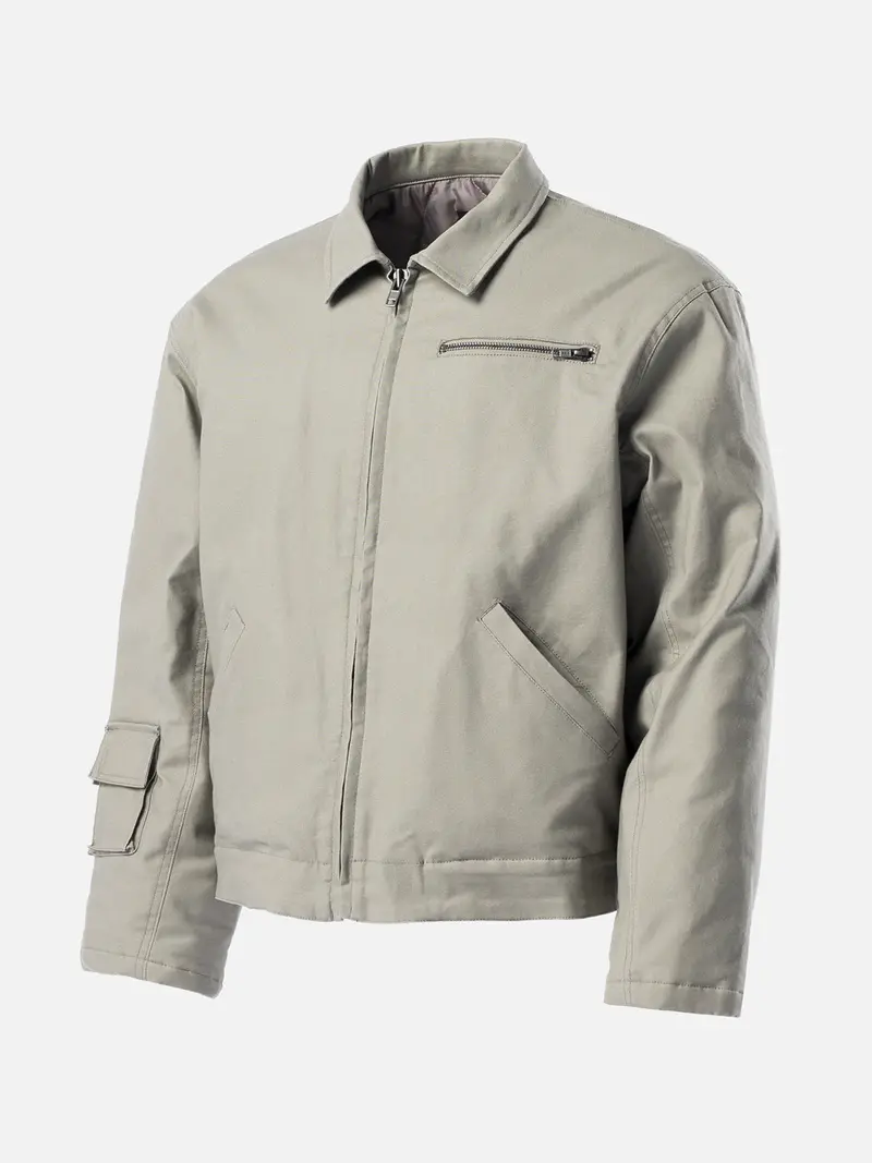 Heavyweight Cotton Canvas Jacket – Durable Casual Layer